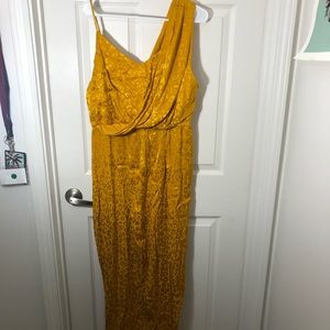 NWT ASOS Cheetah Print Gold Maxi Dress